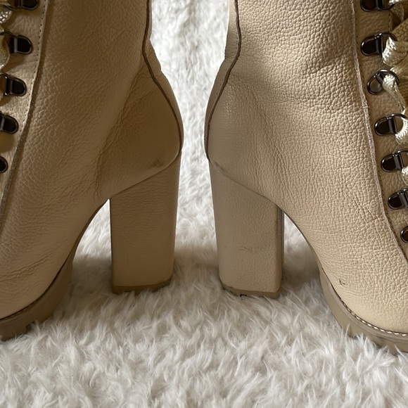 SCHUTZ Zhara winter white leather lace up boots - Picture 5 of 13